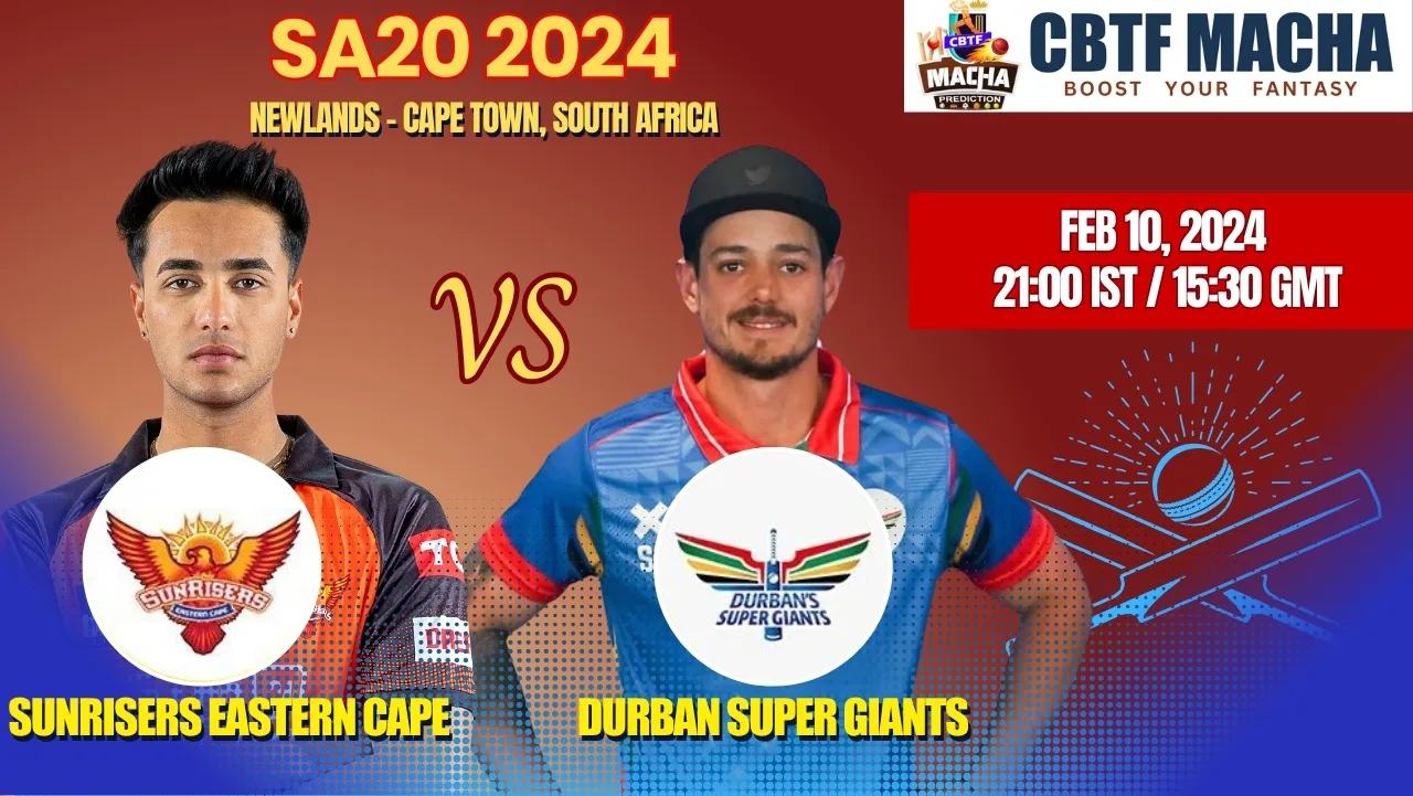 SA20 2024 Final SEC Vs DSG Match Prediction Fantasy Tips Pitch