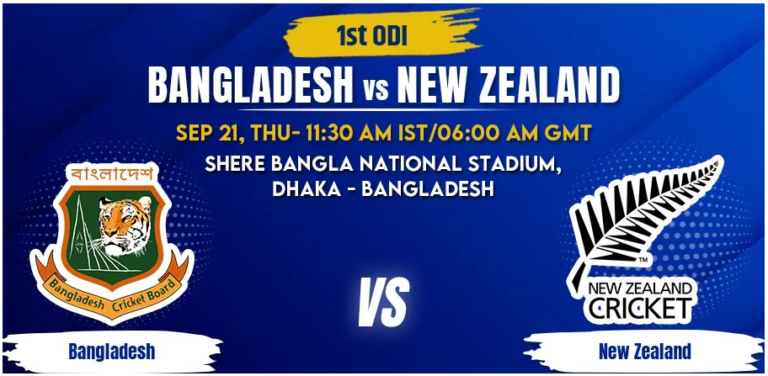 BAN vs NZ 1st ODI Today Match Prediction & Betting Tips