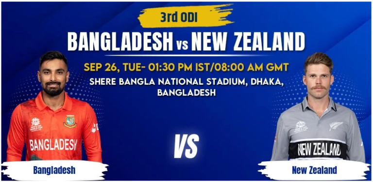 BAN vs NZ 3rd ODI Today Match Prediction & Betting Tips