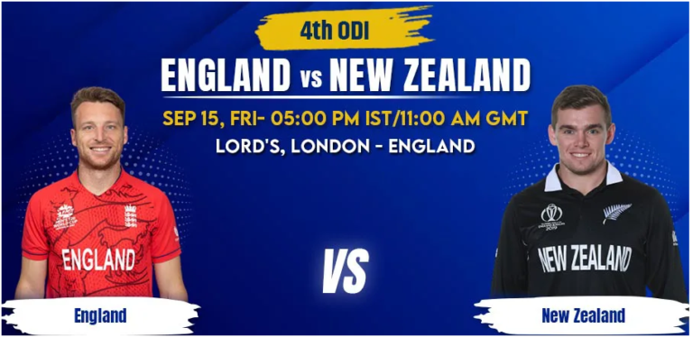 England vs New Zealand 4th ODI Match Prediction & Betting Tips