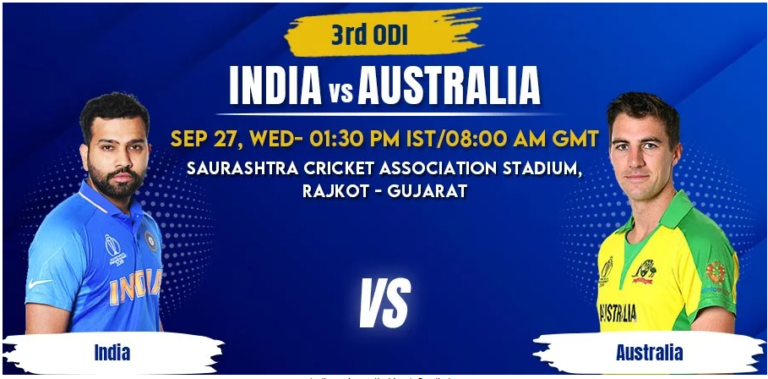 IND vs AUS 3rd ODI Today Match Prediction & Betting Tips