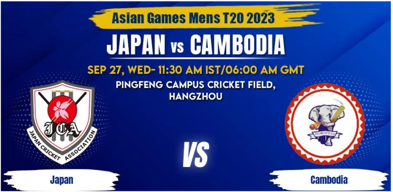 Japan vs Cambodia Today Match Prediction & Live Odds - Asian Games 2023
