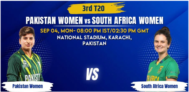 PAK-W vs SA-W 2023, 3rd T20 I Pakistan Women vs South Africa Women