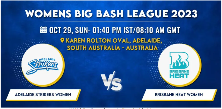 Adelaide Strikers vs Brisbane Heat Women T20 Today Match Prediction & Live Odds - WBBL 2023