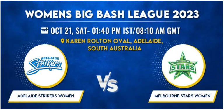 Adelaide Strikers vs Melbourne Stars Women T20 Today Match Prediction & Live Odds - WBBL 2023