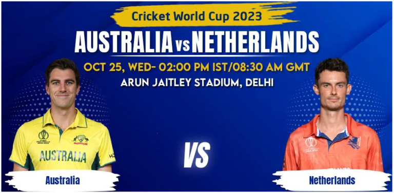 Australia vs Netherlands Match Prediction, Betting Tips & Odds - Cricket World Cup 2023