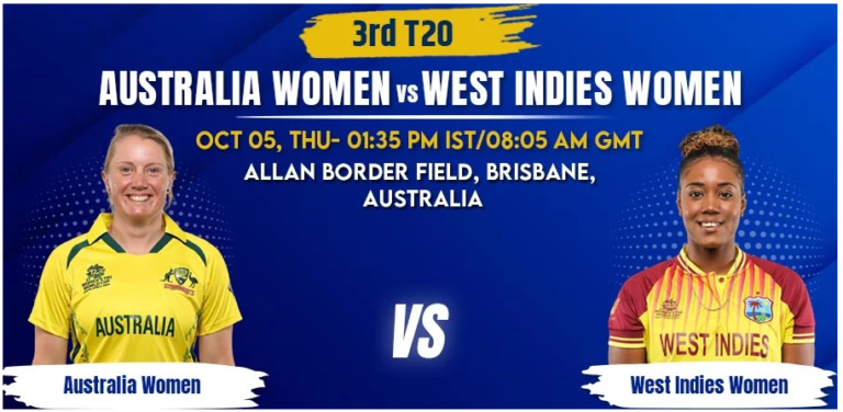 Australia vs West Indies Women 3rd T20 Today Match Prediction & Live Odds