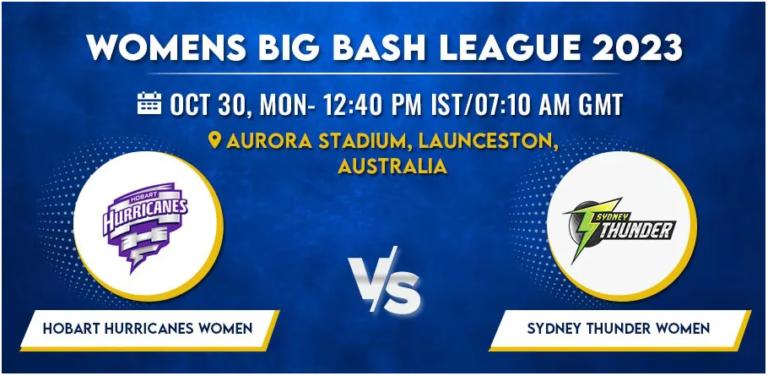 Hobart Hurricanes vs Sydney Thunder Women T20 Today Match Prediction & Live Odds - WBBL 2023