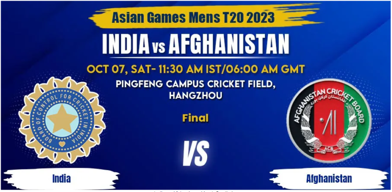 India vs Afghanistan Today Match Prediction & Live Odds - Final Asian Games 2023