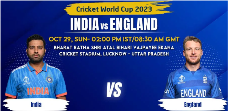 India vs England Match Prediction, Betting Tips & Odds - Cricket World Cup 2023