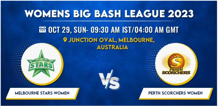 Melbourne Stars vs Perth Scorchers Women T20 Today Match Prediction & Live Odds - WBBL 2023