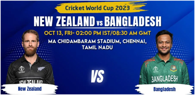 New Zealand vs Bangladesh Match Prediction, Betting Tips & Odds - Cricket World Cup 2023