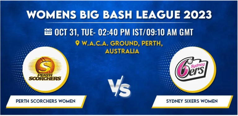 Perth Scorchers vs Sydney Sixers Women T20 Today Match Prediction & Live Odds - WBBL 2023
