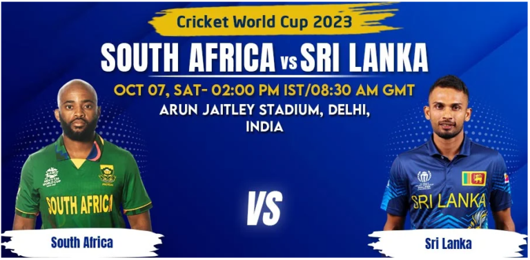 SA vs SL Match Prediction, Betting Tips & Odds - Cricket World Cup 2023