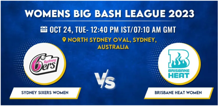 Sydney Sixers vs Brisbane Heat Women T20 Today Match Prediction & Live Odds - WBBL 2023