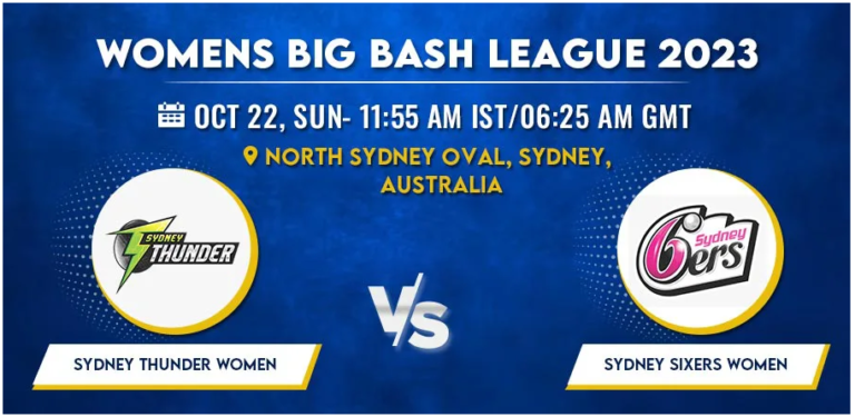Sydney Thunder vs Sydney Sixers Women T20 Today Match Prediction & Live Odds - WBBL 2023