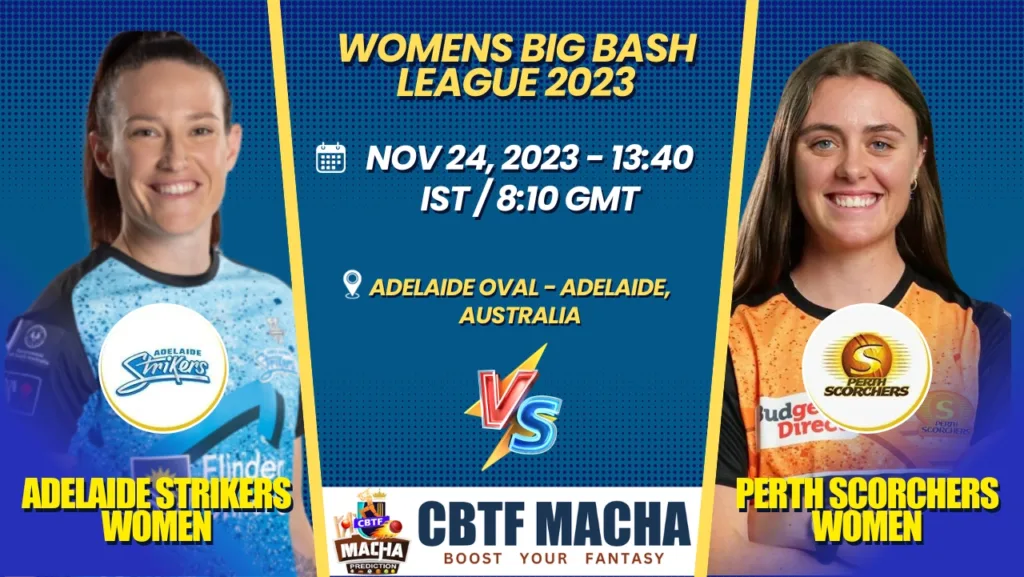 Adelaide Strikers vs Perth Scorchers Women T20 Today Match Prediction & Live Odds - WBBL 2023