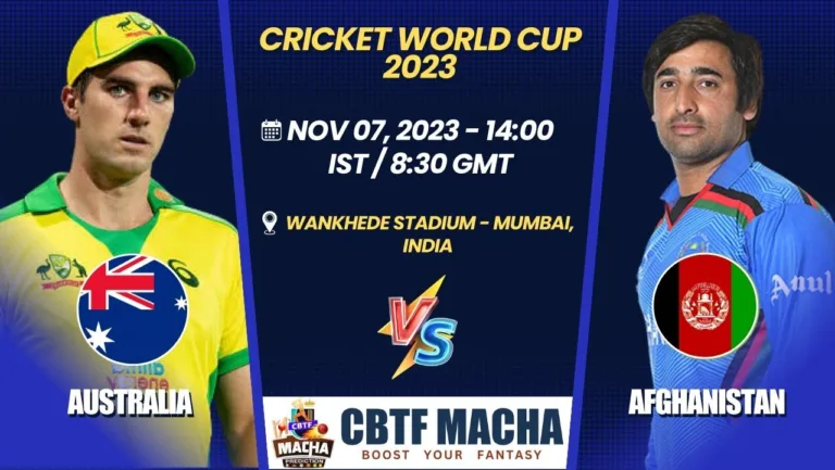 Australia vs Afghanistan Match Prediction, Betting Tips & Odds - Cricket World Cup 2023