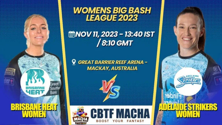 Brisbane Heat vs Adelaide Strikers Women T20 Today Match Prediction & Live Odds - WBBL 2023