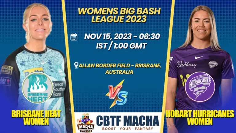 Brisbane Heat vs Hobart Hurricanes Women T20 Today Match Prediction & Live Odds - WBBL 2023