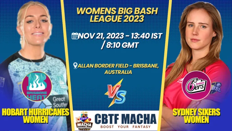 Brisbane Heat vs Sydney Sixers Women T20 Today Match Prediction & Live Odds - WBBL 2023