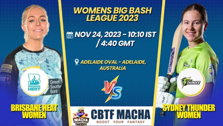 Brisbane Heat vs Sydney Thunder Women T20 Today Match Prediction & Live Odds - WBBL 2023