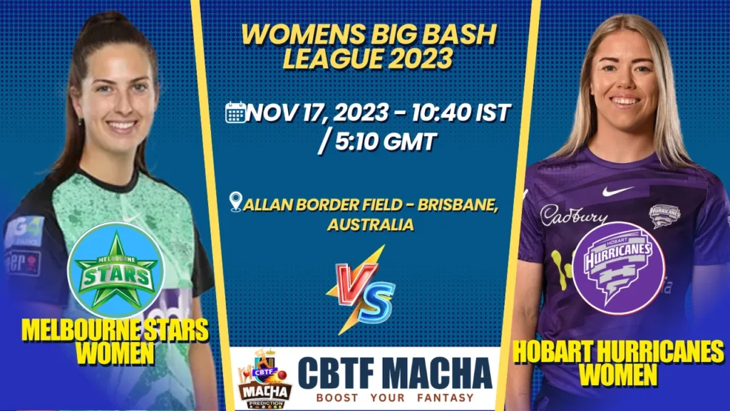 Melbourne Stars vs Hobart Hurricanes Women T20 Today Match Prediction & Live Odds - WBBL 2023