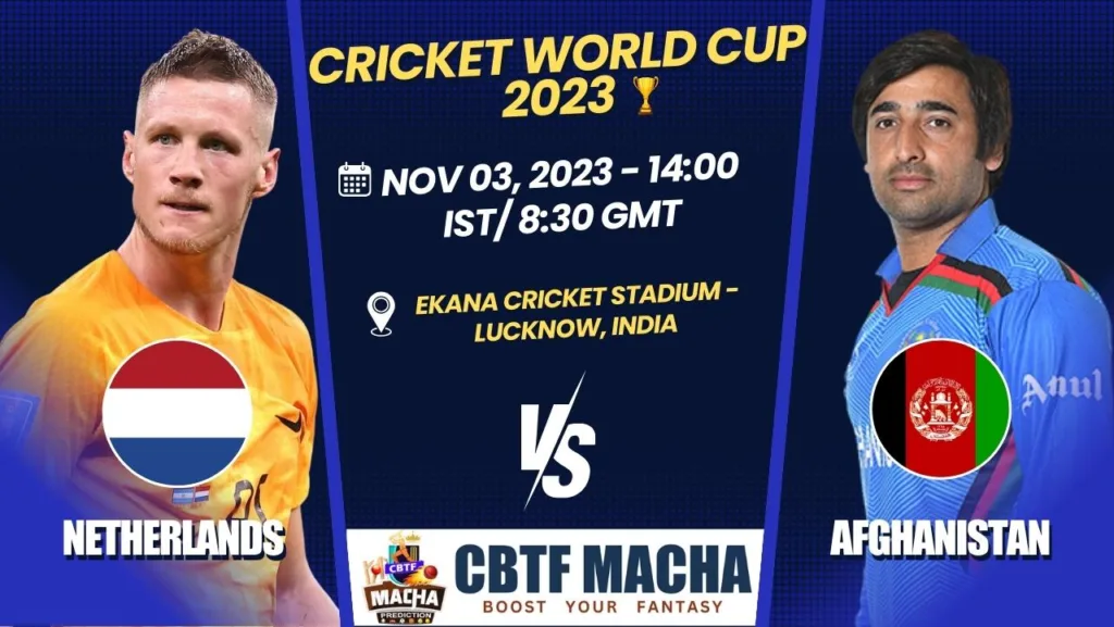 Netherlands vs Afghanistan Match Prediction, Betting Tips & Odds - Cricket World Cup 2023