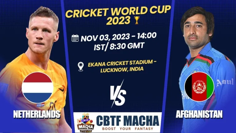 Netherlands vs Afghanistan Match Prediction, Betting Tips & Odds - Cricket World Cup 2023