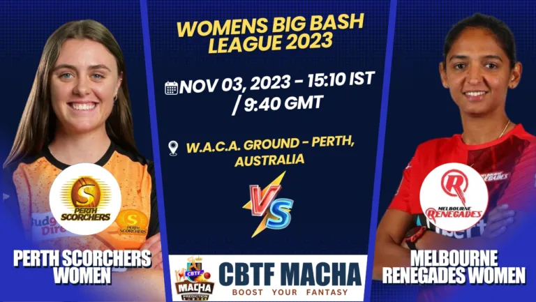 Perth Scorchers vs Melbourne Renegades Women T20 Today Match Prediction & Live Odds - WBBL 2023