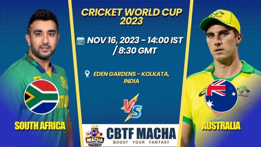 South Africa vs Australia Semi Final Match Prediction, Betting Tips & Odds - Cricket World Cup 2023