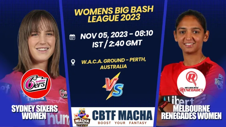 Sydney Sixers vs Melbourne Renegades Women T20 Today Match Prediction & Live Odds - WBBL 2023
