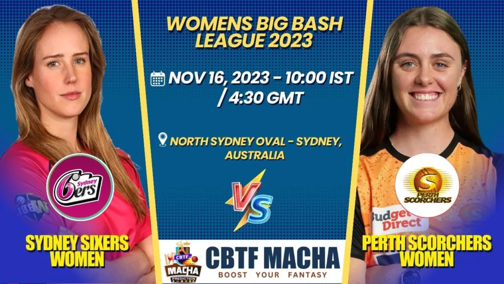 Sydney Sixers vs Perth Scorchers Women T20 Today Match Prediction & Live Odds - WBBL 2023