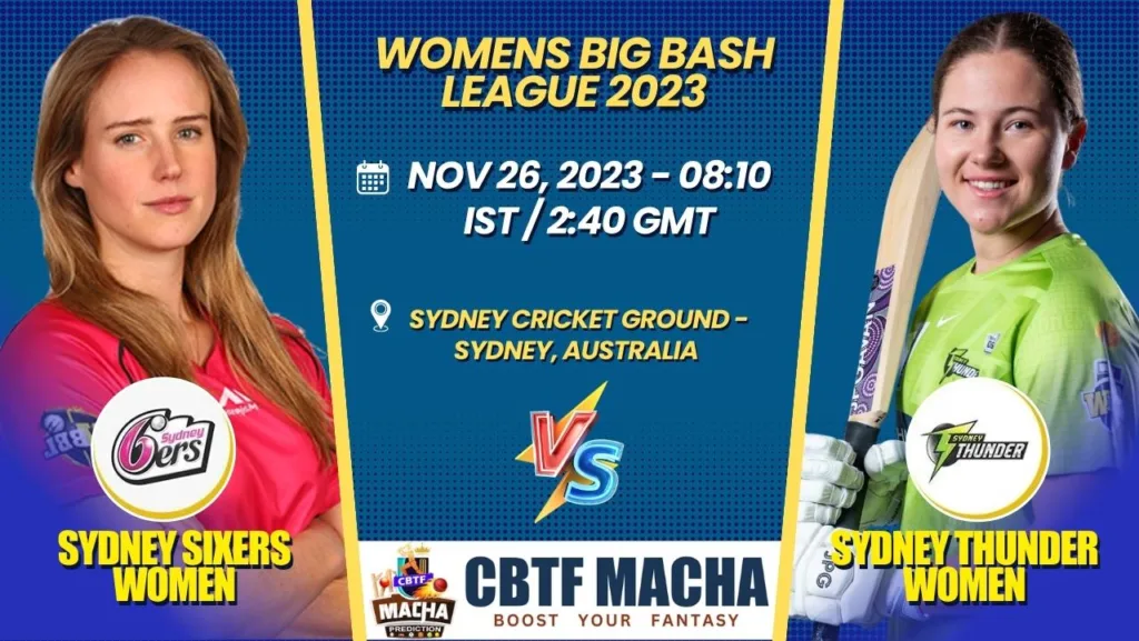 Sydney Sixers vs Sydney Thunder Women T20 Today Match Prediction & Live Odds - WBBL 2023