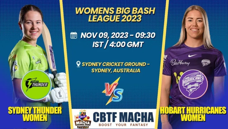 Sydney Thunder vs Hobart Hurricanes Women T20 Today Match Prediction & Live Odds - WBBL 2023