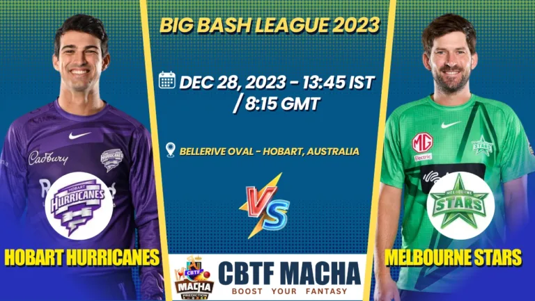 Hobart Hurricanes vs Melbourne Stars Today Match Prediction & Live Odds - BBL 2023