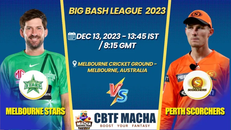 Melbourne Stars vs Perth Scorchers Today Match Prediction & Live Odds - BBL 2023