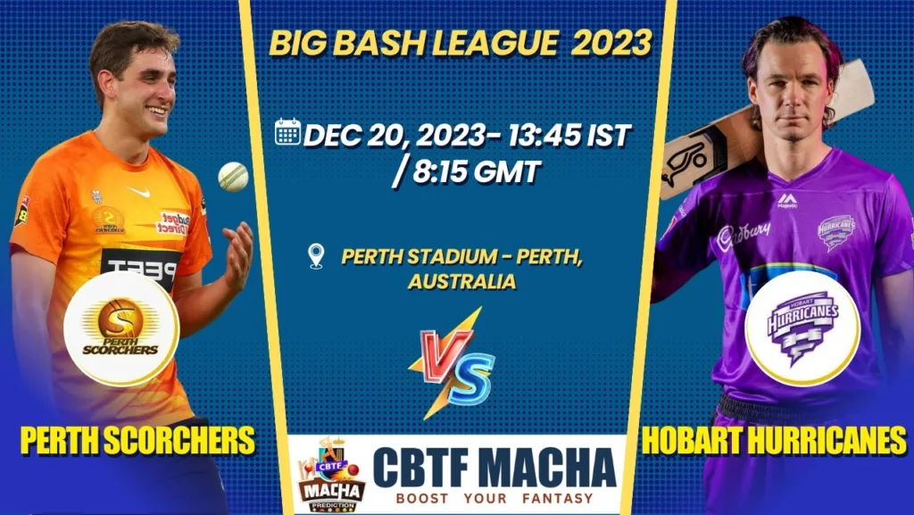 Perth Scorchers vs Hobart Hurricanes Today Match Prediction & Live Odds - BBL 2023