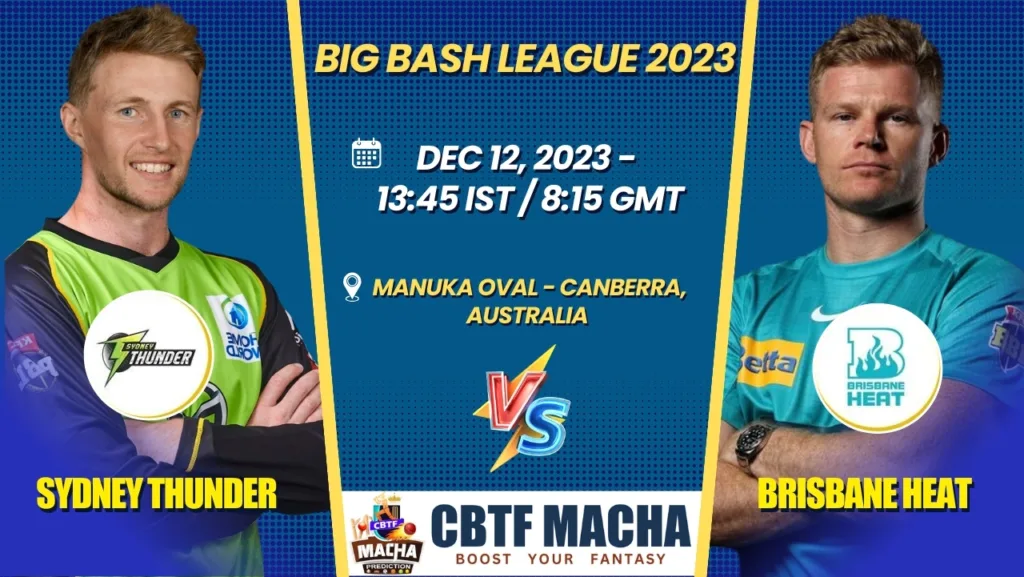 Sydney Thunder vs Brisbane Heat Today Match Prediction & Live Odds - BBL 2023