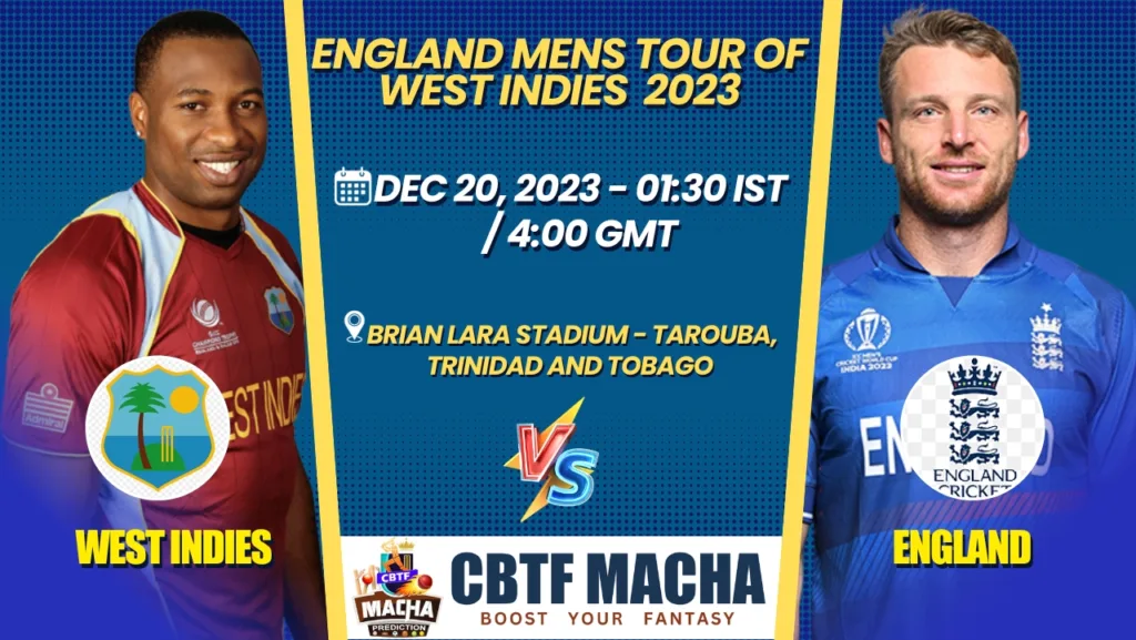 West Indies vs England 4th T20 Match Prediction, Betting Tips & Odds