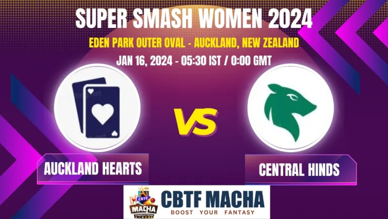 Auckland Hearts vs Central Hinds Today Match Prediction & Live Odds - Super Smash Women 2024