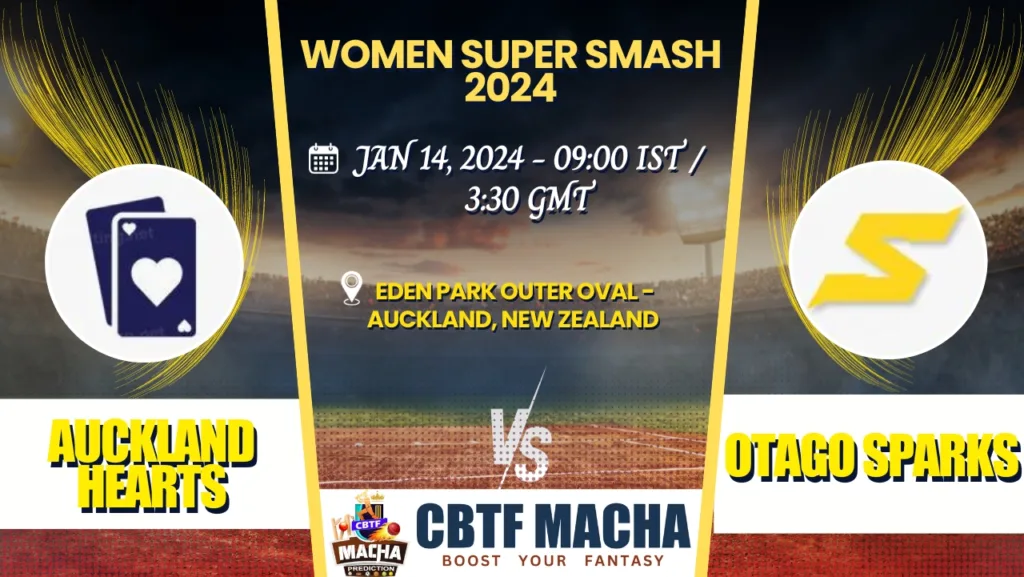 Auckland Hearts vs Otago Sparks Today Match Prediction & Live Odds - Super Smash Women 2024