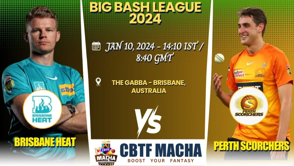 Brisbane Heat vs Perth Scorchers Today Match Prediction & Live Odds - BBL 2024