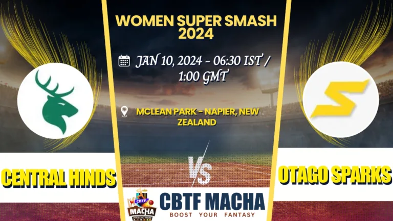 Central Hinds vs Otago Sparks Today Match Prediction & Live Odds - Super Smash Women 2024