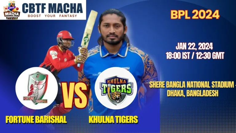 Fortune Barishal vs Khulna Tigers Today Match Prediction & Live Odds - BPL 2024