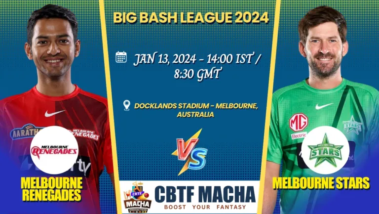 Melbourne Renegades vs Melbourne Stars Today Match Prediction & Live Odds - BBL 2024