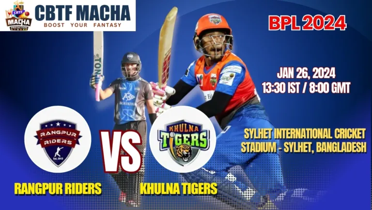 Rangpur Riders vs Khulna Tigers Today Match Prediction & Live Odds - BPL 2024