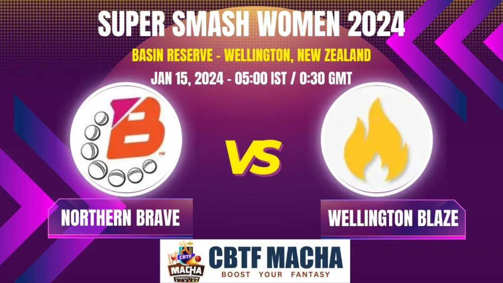 Wellington Blaze vs Northern Brave Today Match Prediction & Live Odds - Super Smash Women 2024