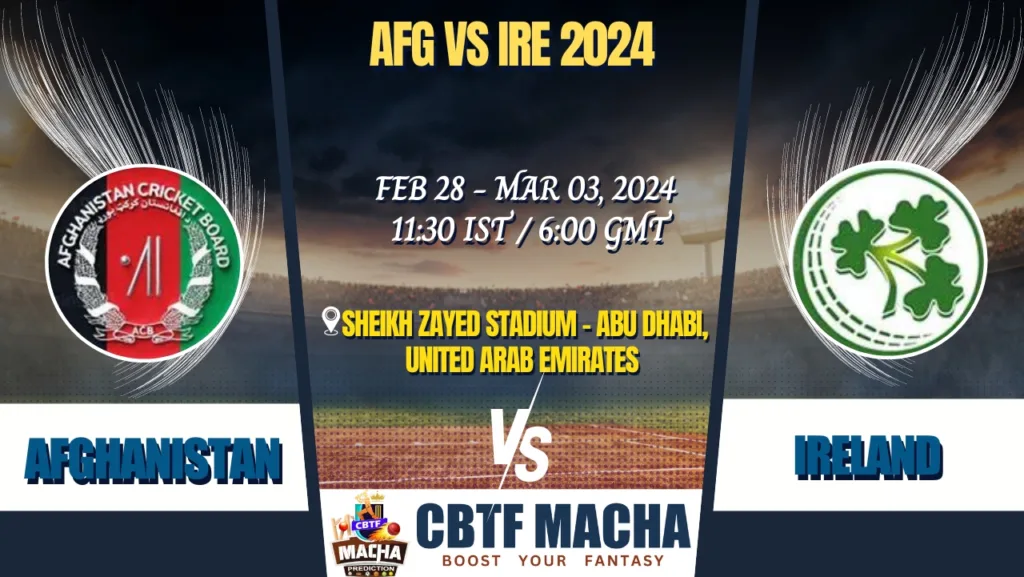 Afghanistan vs Ireland Test Match Prediction, Betting Tips & Odds