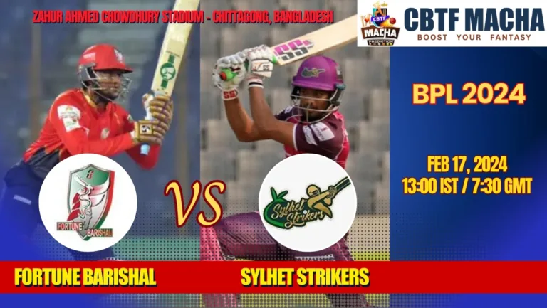 Fortune Barishal vs Sylhet Strikers Today Match Prediction & Live Odds - BPL 2024